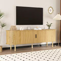 70.1 in TV Stand, TV Console Table with Storage Compartment and Sliding Door