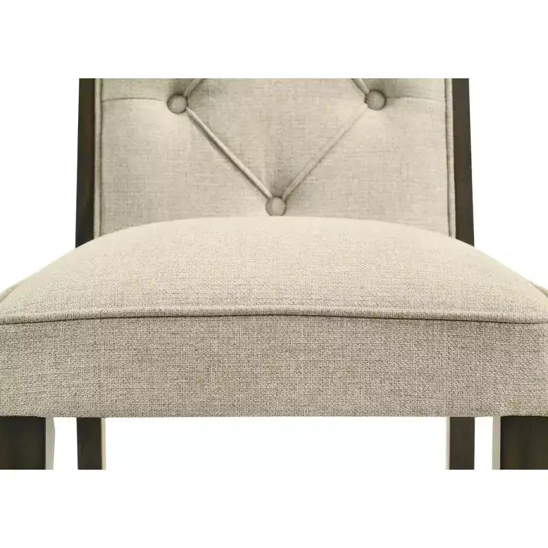 GDFStudio Landon Contemporary Wood Tufted Upholstered Dining Side Chairs (Set of 2)