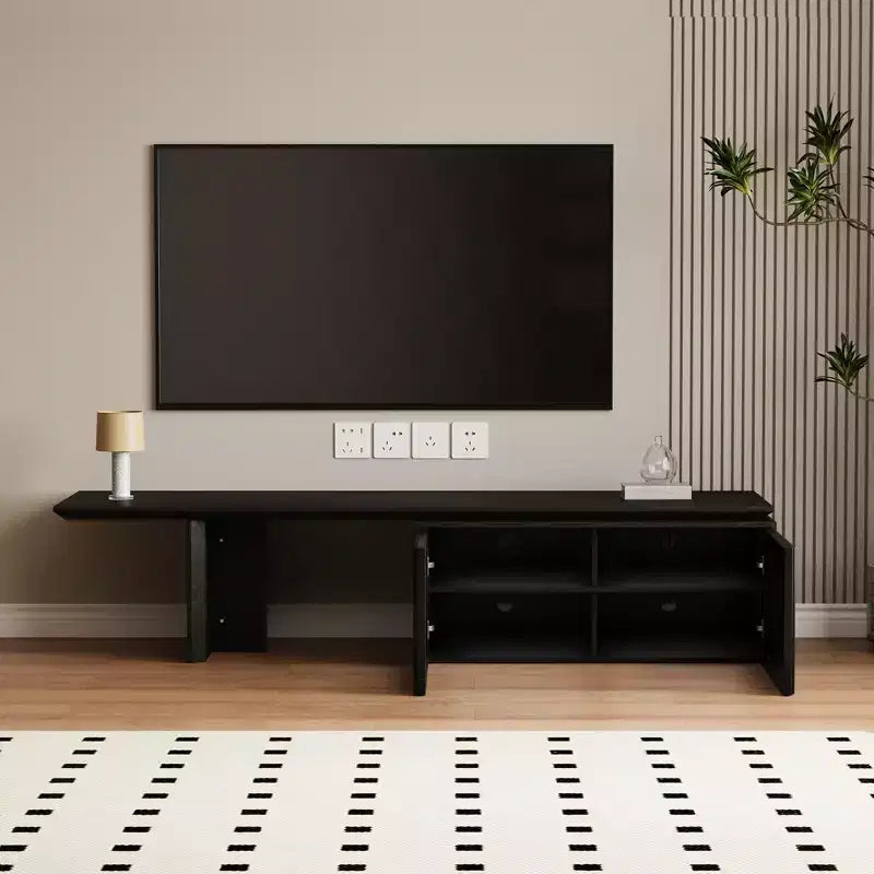 JVNOXK 78 to 110-inch Retracted Extendable TV Stand, Console Media Cabinet with Storage,for Up to 55+Inch,for Living Room