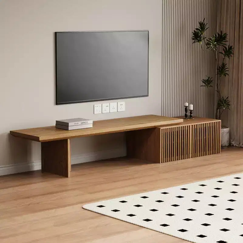 JVNOXK 78 to 110-inch Retracted Extendable TV Stand, Console Media Cabinet with Storage,for Up to 55+Inch,for Living Room