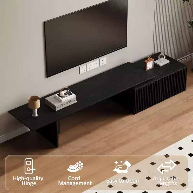 JVNOXK 78 to 110-inch Retracted Extendable TV Stand, Console Media Cabinet with Storage,for Up to 55+Inch,for Living Room