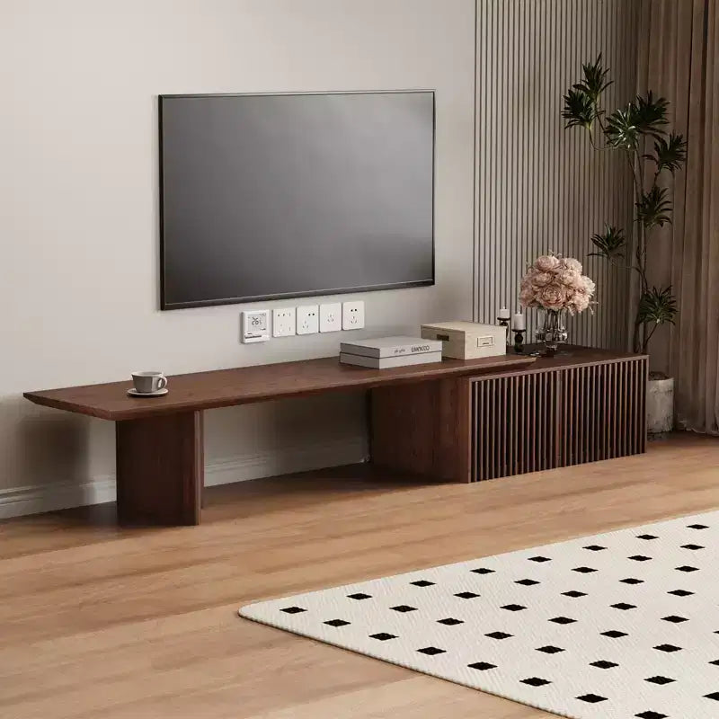 JVNOXK 78 to 110-inch Retracted Extendable TV Stand, Console Media Cabinet with Storage,for Up to 55+Inch,for Living Room