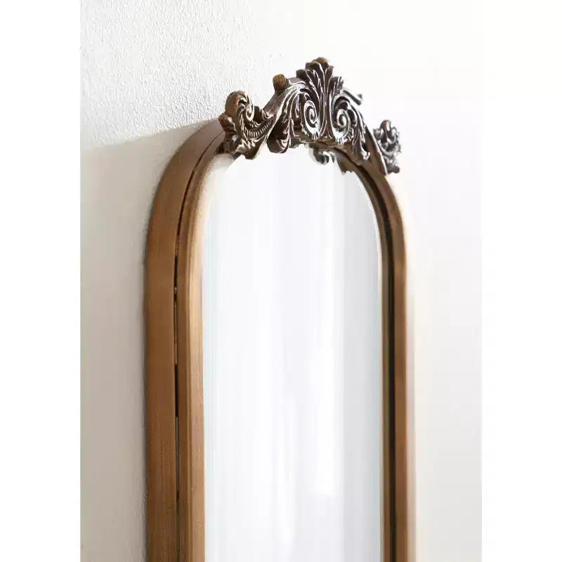 Kate and Laurel Arendahl Traditional Arch Mirror, Gold, 9x32