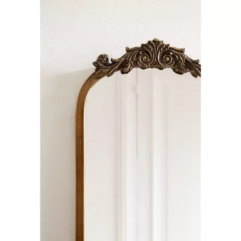 Kate and Laurel Arendahl Traditional Arch Mirror, Gold, 9x32