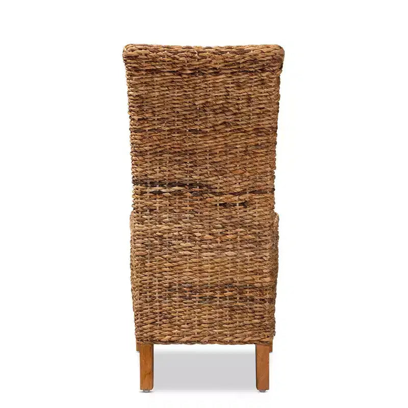 Trianna Abaca Wood Dining Chair Natural/Brown - bali & pari