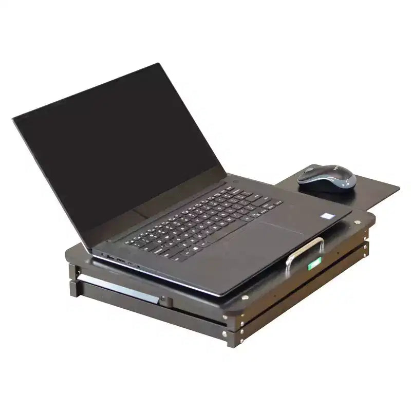 Uncaged Ergonomics Laptop Stand & Standing Desk Black: Ergonomic Adjustable Portable Desk Converter, No Assembly Required