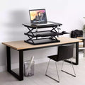 Tall Adjustable Standing Desk Riser Black - Uncaged Ergonomics