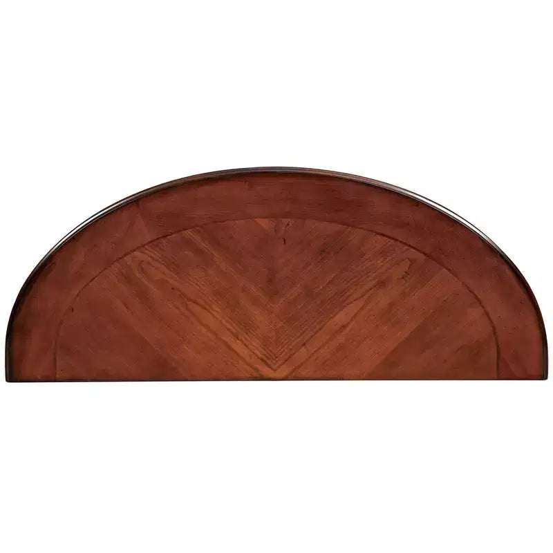 Telmin Traditional Sofa Table Brown Cherry - HOMES: Inside + Out: Entryway Half Moon with Open Shelf