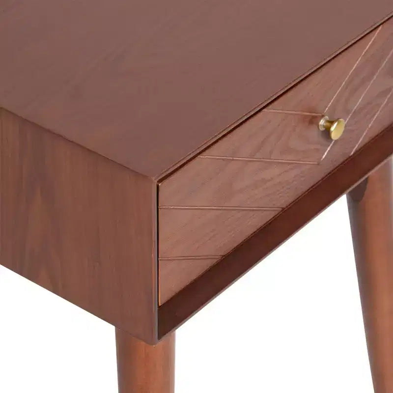 Sutton Mid-Century Modern Side Table Walnut Brown - Adore Decor