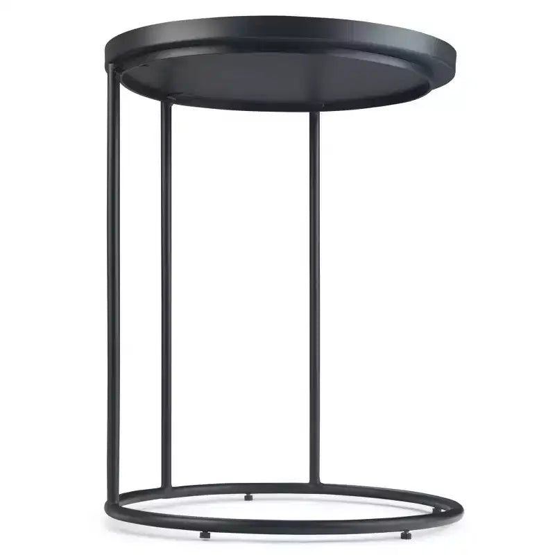 18" Lipton Metal Side Table Black - WyndenHall