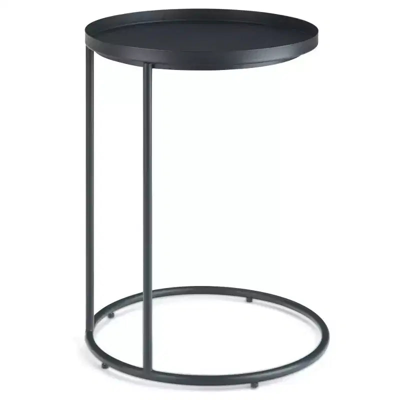 18" Lipton Metal Side Table Black - WyndenHall