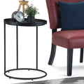 18" Lipton Metal Side Table Black - WyndenHall