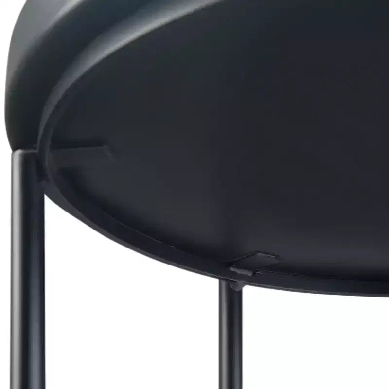 18" Lipton Metal Side Table Black - WyndenHall