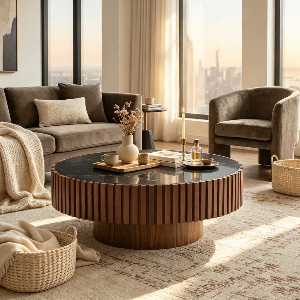 Table Basse Ronde Moderne