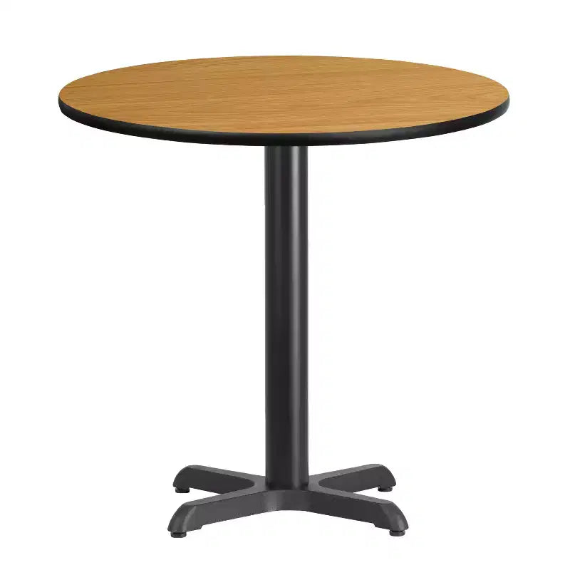 Flash Furniture 30'' Round Laminate Table Top with 22'' x 22'' Table Height Base