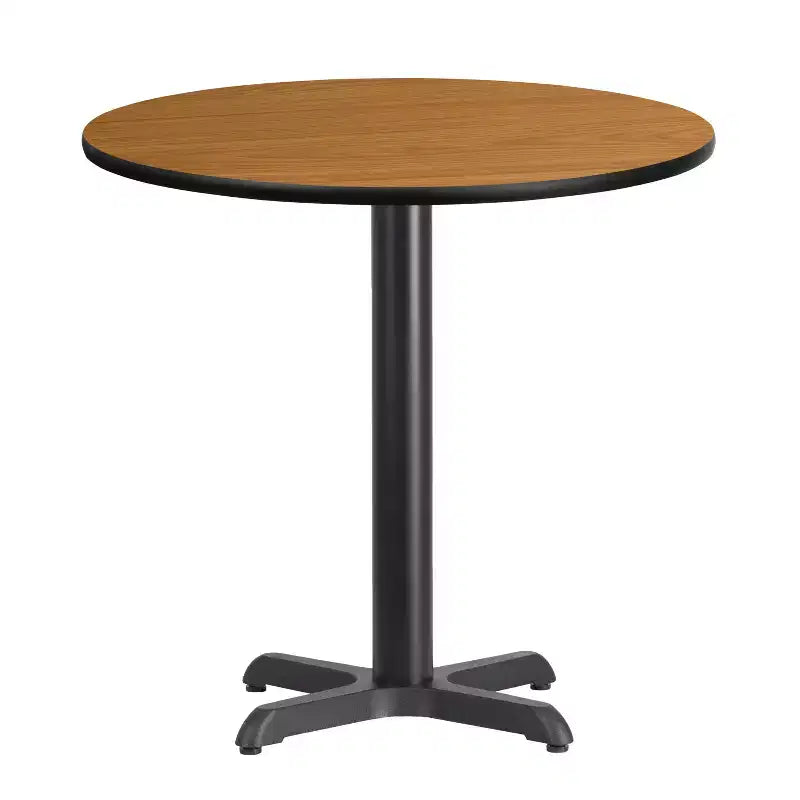 Flash Furniture 30'' Round Laminate Table Top with 22'' x 22'' Table Height Base