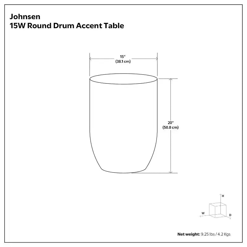 Jean Large Metal Accent Table - WyndenHall