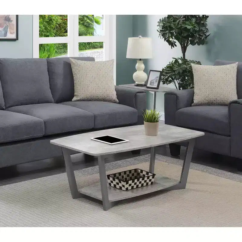 Graystone Coffee Table with Shelf - Breighton Home