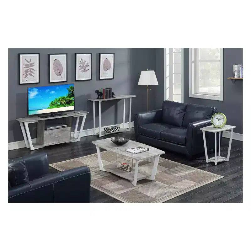 Graystone Coffee Table with Shelf - Breighton Home