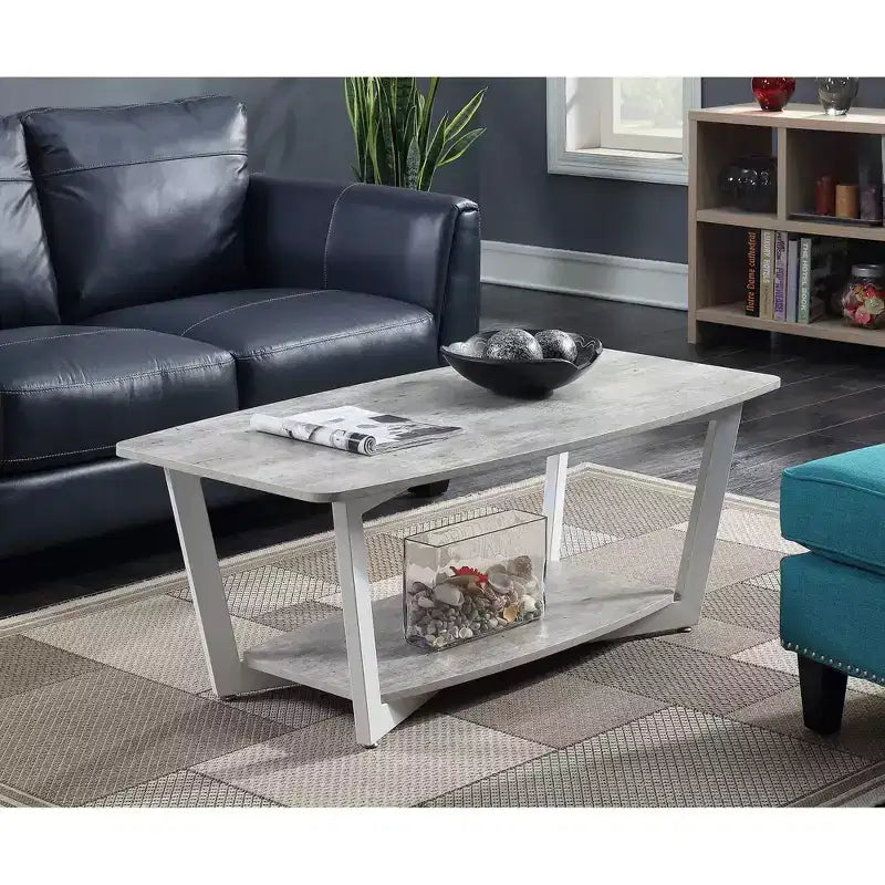 Graystone Coffee Table with Shelf - Breighton Home