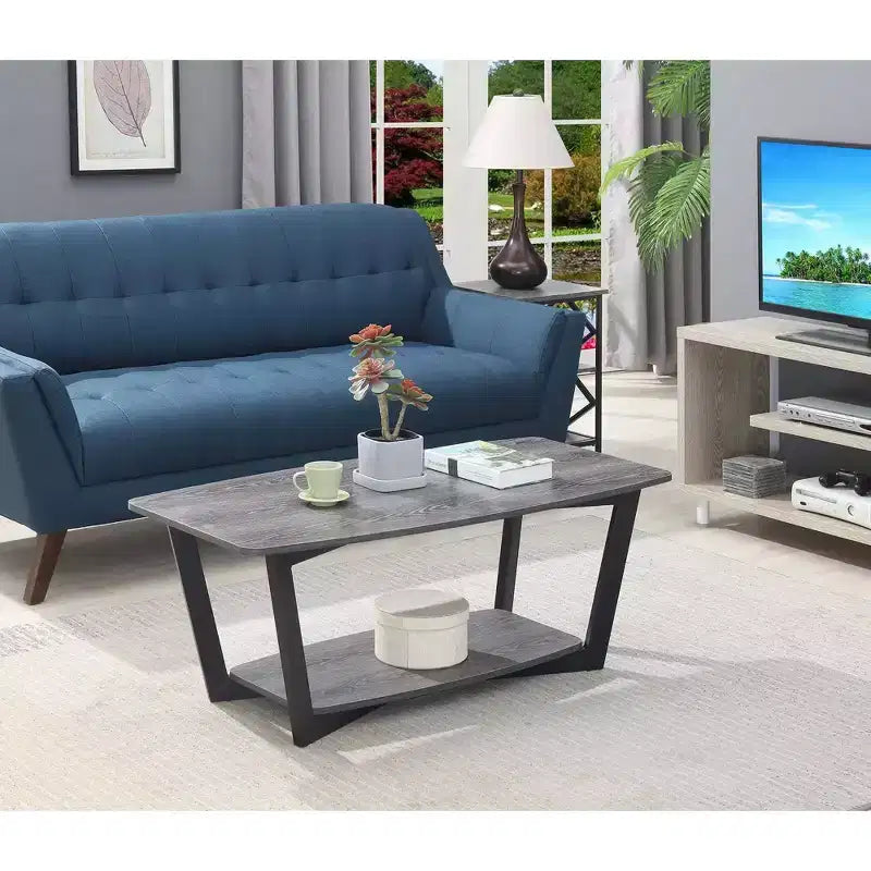 Graystone Coffee Table with Shelf - Breighton Home