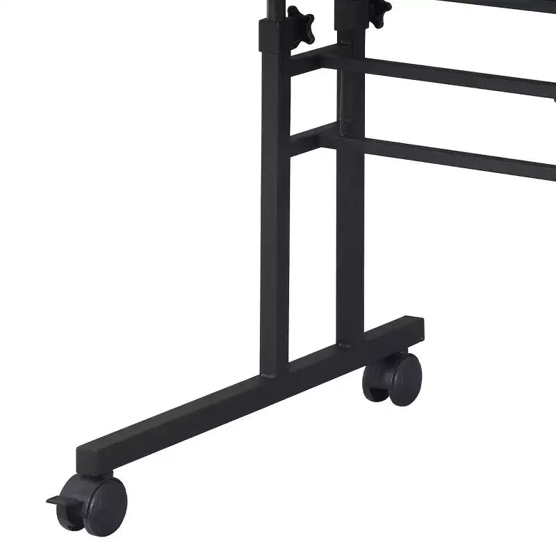 Rolling Writing Desk with Height Adjustable Desktop and Moveable Shelf - Techni Mobili