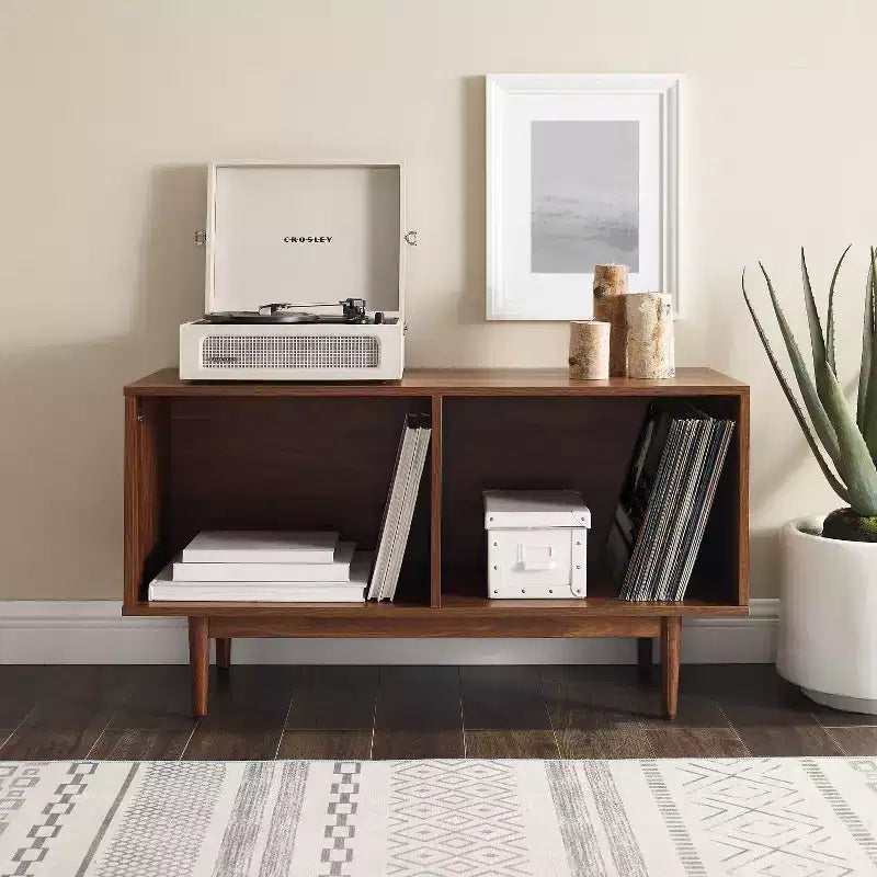 Medium Liam Record Storage Console Cabinet - Crosley