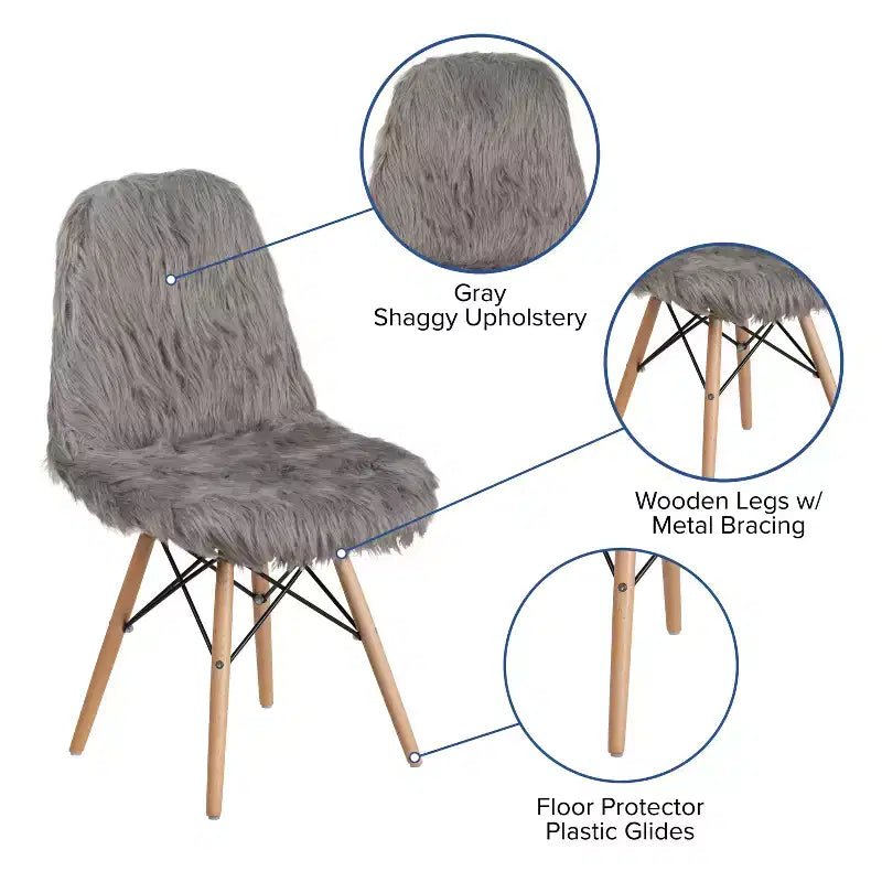 Flash Furniture Shaggy Dog Accent Chair