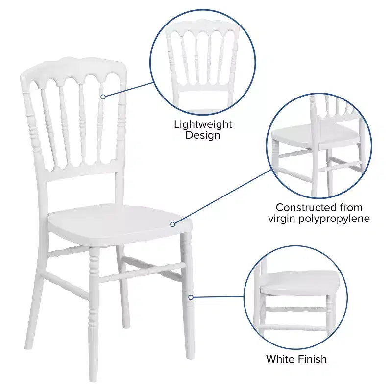 Flash Furniture HERCULES Series Resin Stacking Napoleon Chair