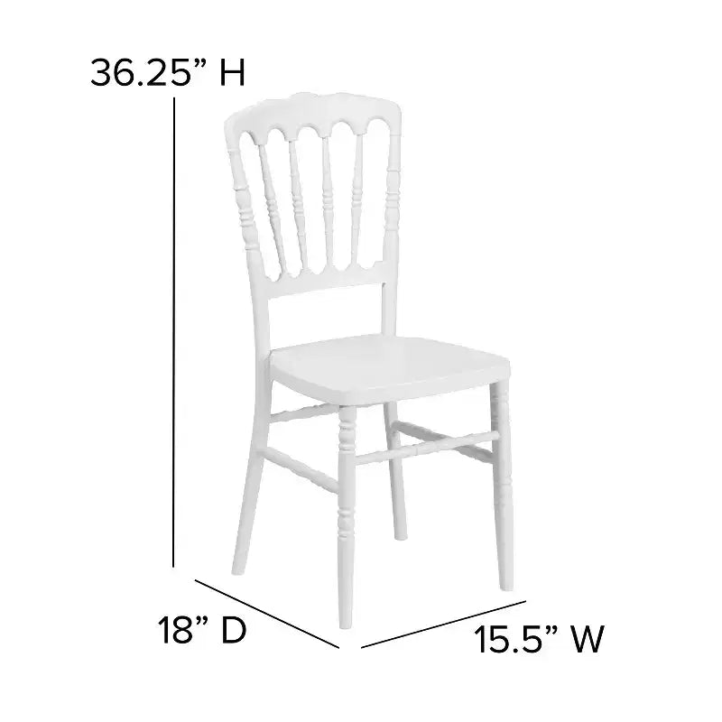 Flash Furniture HERCULES Series Resin Stacking Napoleon Chair