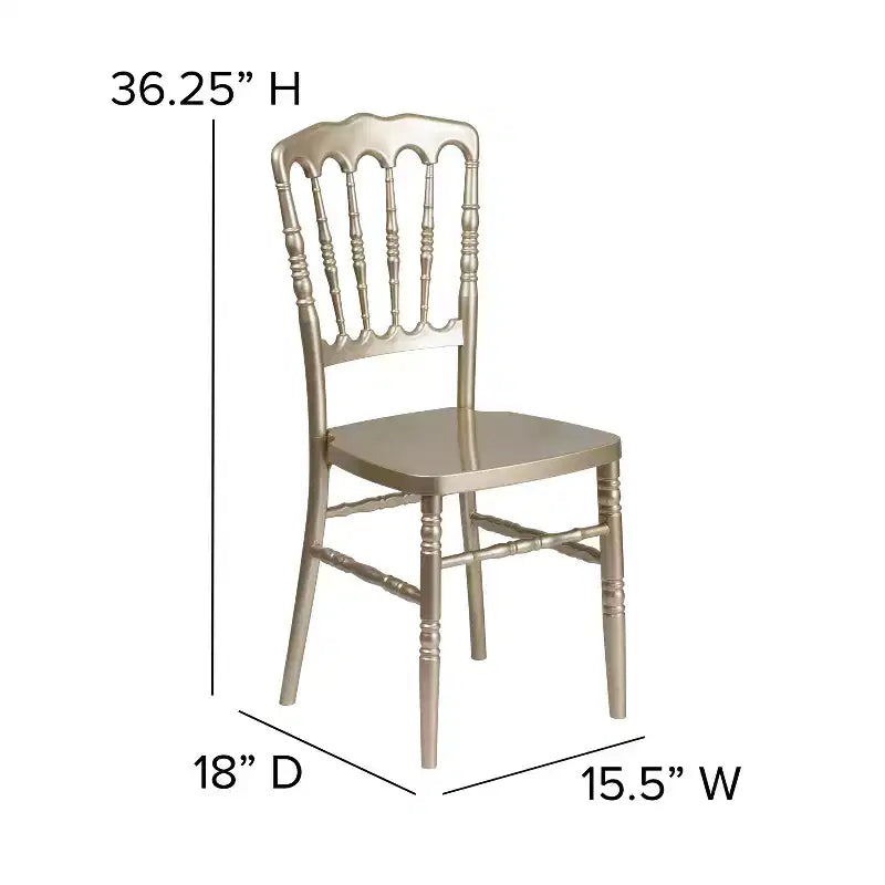 Flash Furniture HERCULES Series Resin Stacking Napoleon Chair