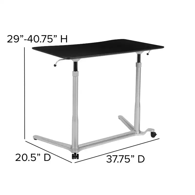 Emma and Oliver Sit-Down, Stand-Up Ergonomic Computer Desk - Standing Desk