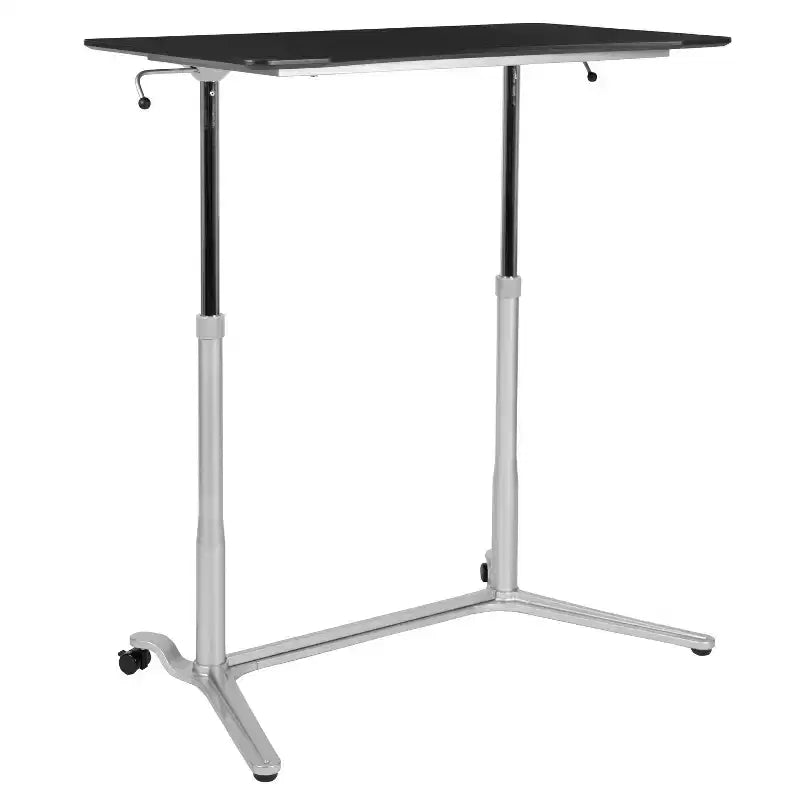 Emma and Oliver Sit-Down, Stand-Up Ergonomic Computer Desk - Standing Desk
