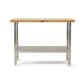 John Boos Maple Wood Top Work Table with Adjustable Lower Shelf, 48 x 30 x 1.5
