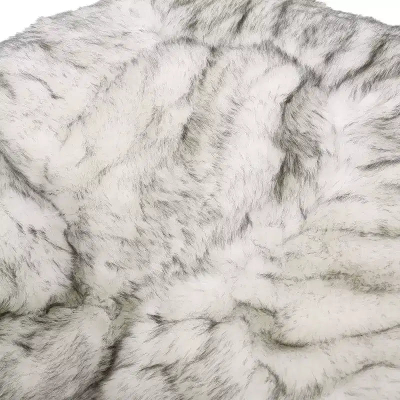 52 Schley Modern Glam Short Faux Fur Bean Bag - Christopher Knight Home