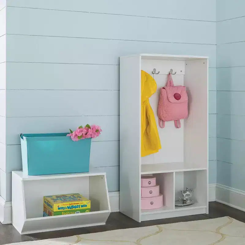 ClosetMaid 2 Cube 3-Hook Storage Organizer in White Finish - ClosetMaid