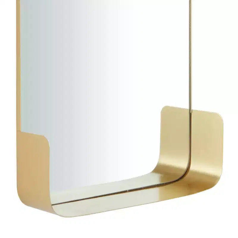 Metal 1 Shelf Wall Mirror - CosmoLiving by Cosmopolitan