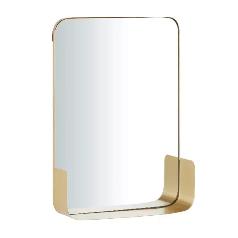 Metal 1 Shelf Wall Mirror - CosmoLiving by Cosmopolitan